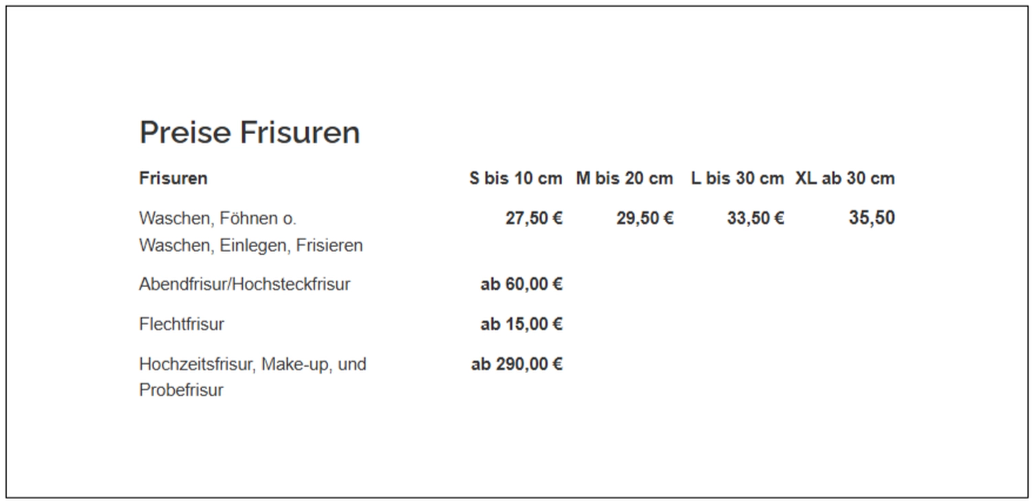 Haarschnitt