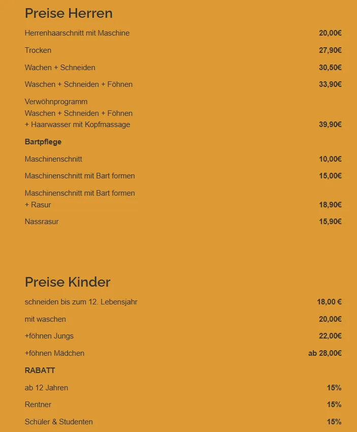 Haarschnitt